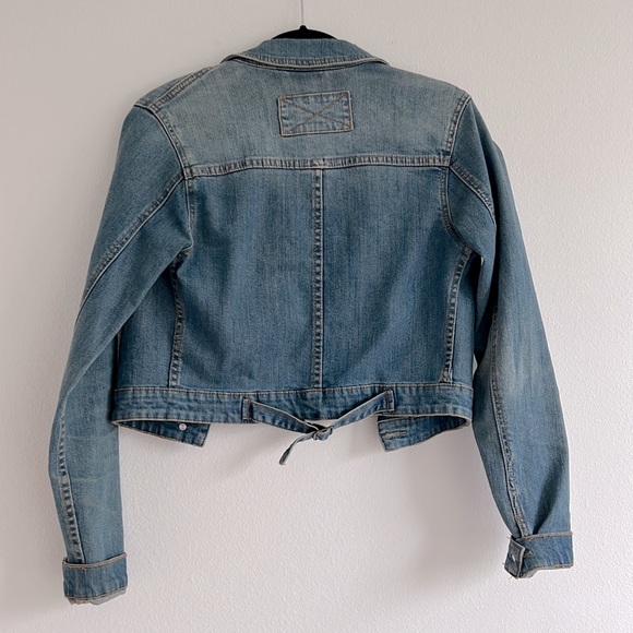 ASOS cropped denim jacket size US4 - Picture 3 of 5